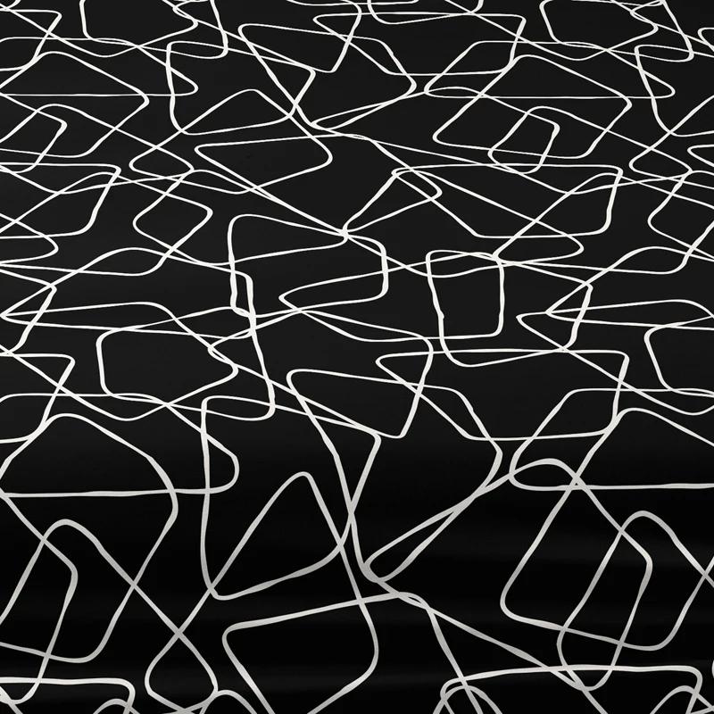 1 Simple Modern Geometric Trapezoid Printed Matte Bed Sheet, Bedroom Printed Bed Cover, Bedding (Excluding Pillowcases)