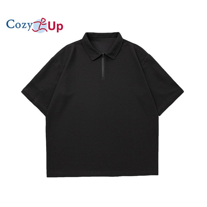 Уютная мужская рубашка поло на молнии — фото 5