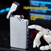 Home Multifunctional Dual Arc Windproof Cigarette Lighter Plasma Pulse Type-C Charging Men's Exquisite Small Gift