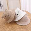 Spring Summer Baby Bucket Hat Cute Bear Ear Newborn Panama Cap Solid Color Outdoor Beach Kids Baby Boy Girl Sun Hats Bonnet