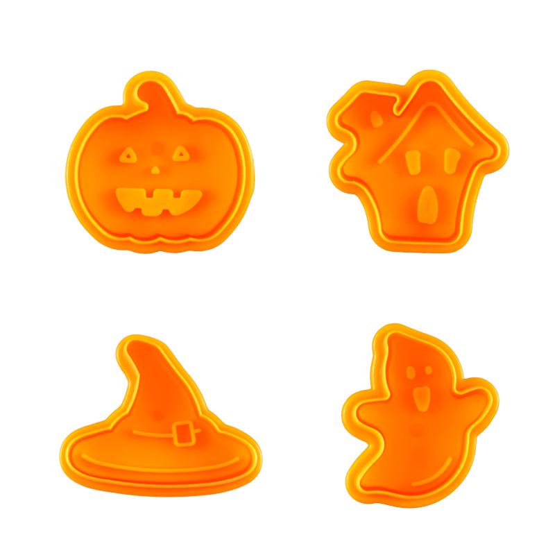 

Halloween DIY Cake Decoration & Cookie Cutter Set - Plastic Baking Tools for Kids.
