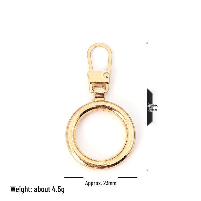 Detachable Metal Zipper Pull Tab Accessory for Bags, Shoes, and Clothes Repair