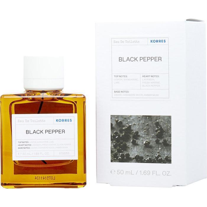 Eau De Toilette - KORRES - Poivre Noir - 50 Ml - Sans Parabène - Pour Homme