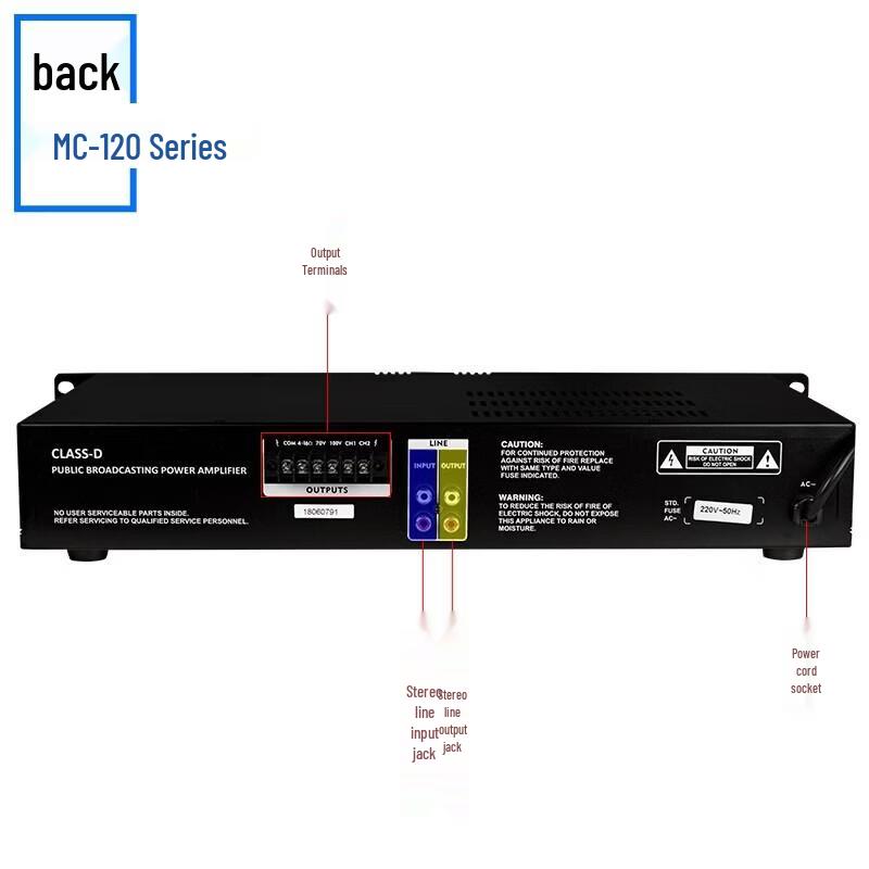LINGSHENG Bluetooth PA System Power Amplifier CN Plug (adapter Included)