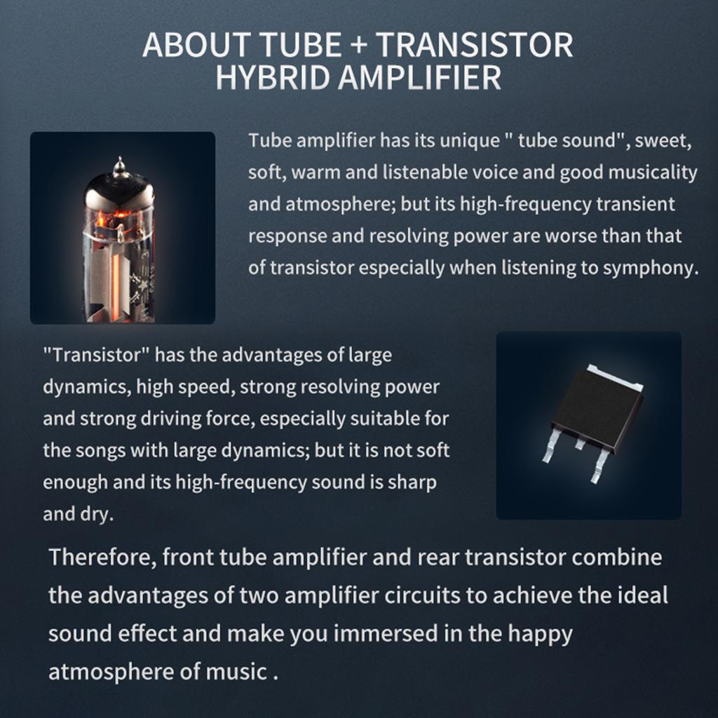 xDuoo MH-02 USB DAC Tube Headphone Amplifier CS43131 DAC Chip PCM 32Bit/384kHz DSD256 Double 6J1