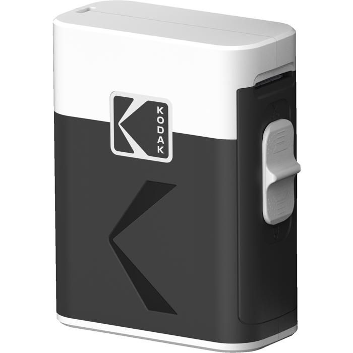 KODAK Memo Label ERA M50 - Imprimante d'Étiquettes, Bluetooth, iOS/Android, 4 Couleurs de Papier Incluses, Design Compact - Blanc