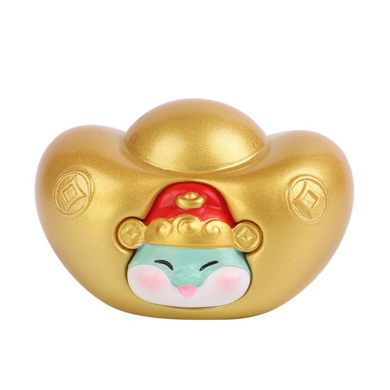 Zodiac Animal Resin Car Ornaments With Decorative Function For Chinese New Year Celebration