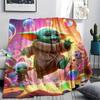 Cute Green Creature Lake Blanket Home Decor Suitable For All Seasons Outdoor Plush Blanket Bedroom Digital Printing