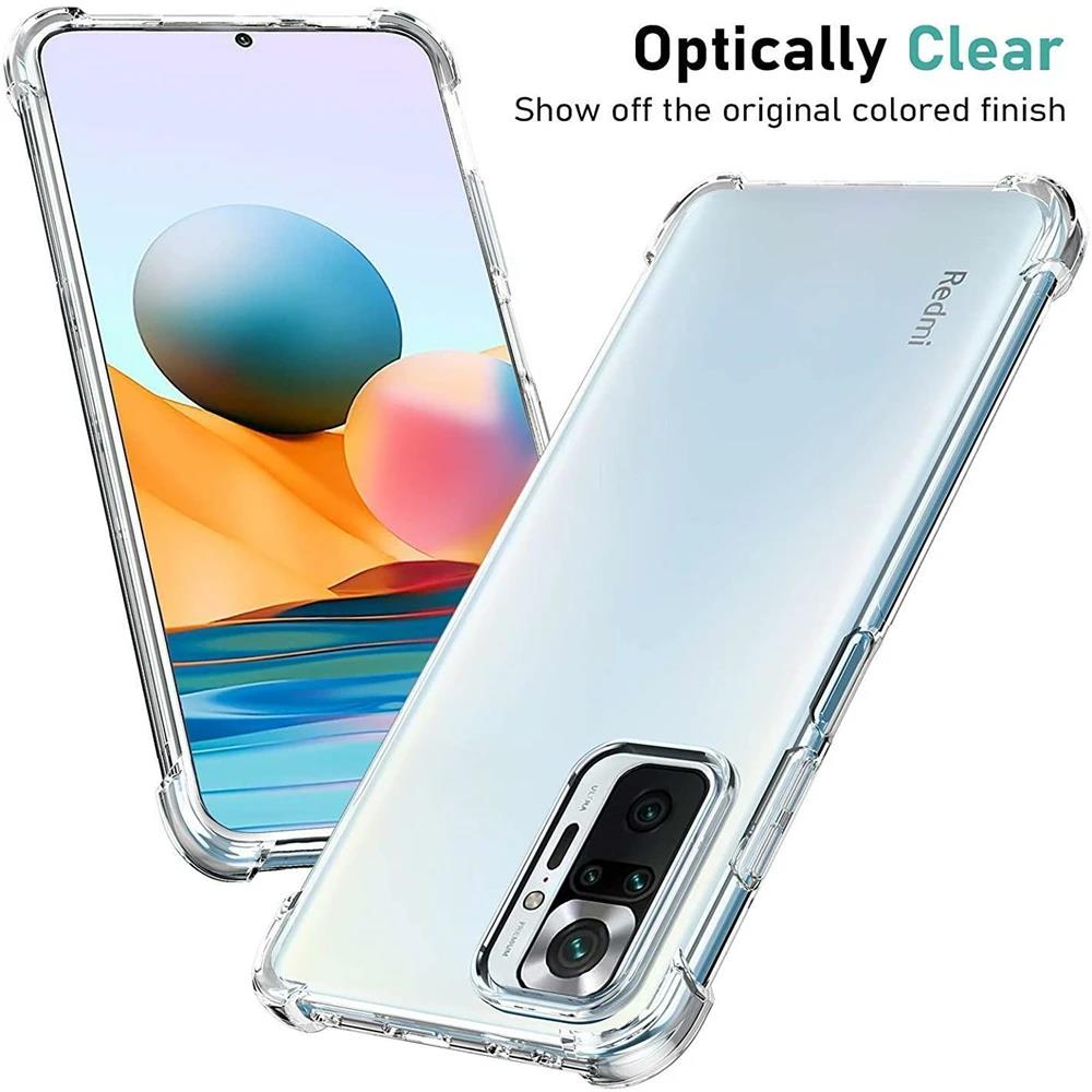 Carcasă transparentă rezistentă la șocuri pentru Xiaomi Redmi Note 12 11 10 9 Pro Plus 12c 10a 10c 9a 9c 9t, ultra subțire, din silicon, moale, spate, carcasă