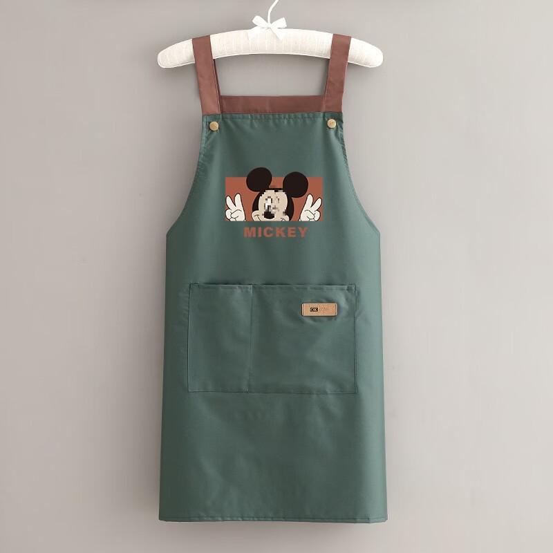 Mickey Mouse Waterproof Kitchen Apron with Phone Pocket