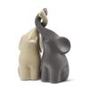 Of Pair A Beige Grey Elephants Animal Handicrafts Living Room Decoration Gift