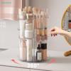 Organizzatore per Trucco Rotante a 360° Rastrelliera Trasparente in Acrilico per Cosmetici, Skincare, Pennelli e Prodotti di Bellezza