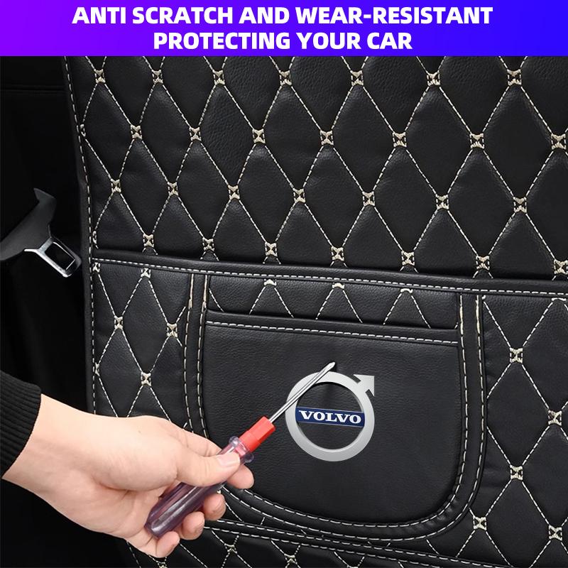Car Seat Back Anti Kick Pad Leather Interior Anti Scratch Protector Cover For Volvo CX90 DZ0