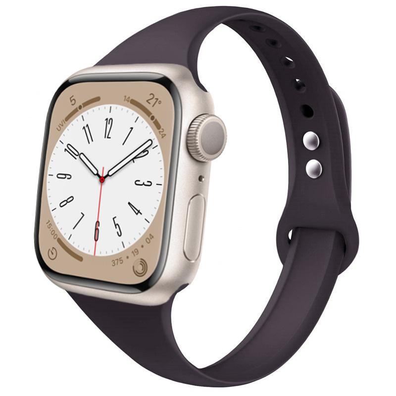 Slim strap for Apple watch ultra 2 3 band 49mm 46mm 44mm 41mm 45mm correa Silicone bracelet iWatch series 11 8 7 3 9 10 SE 40mm