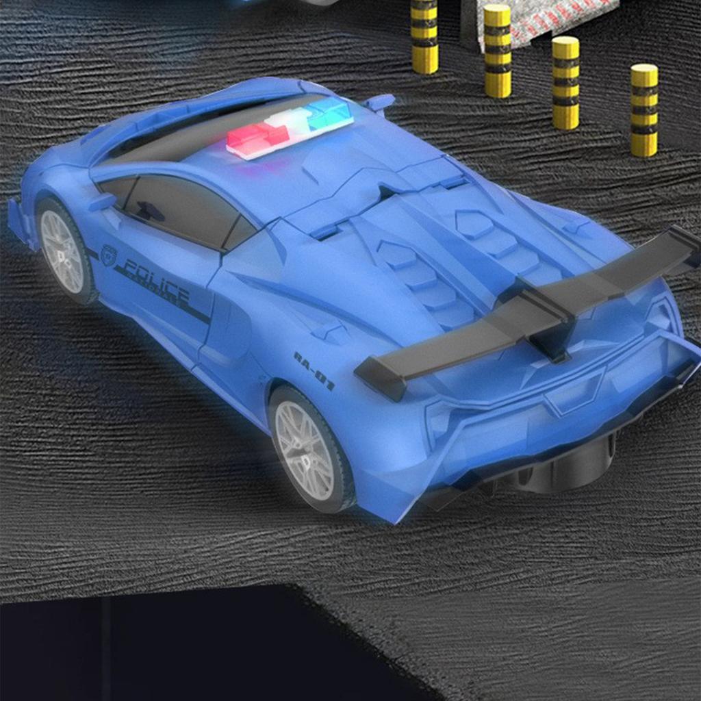 Children's Toys, Gifts,Remote Controlled Transformation Robot 2.4G Light  Car One Click Transformation Car Human, Boy's Gift