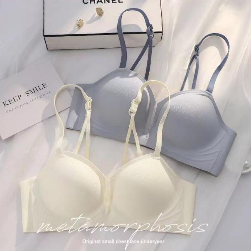Non-marking Underwear Summer Gathering Anti-sagging Collection of Vice Breasts Back Thin Section Comfortable Bra