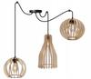 MODERN WOODEN CEILING HANGING LAMP MIX LED
