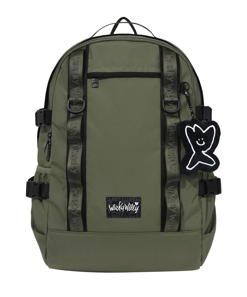 Wacky Willy Cordura Webbing Backpack Olive Green