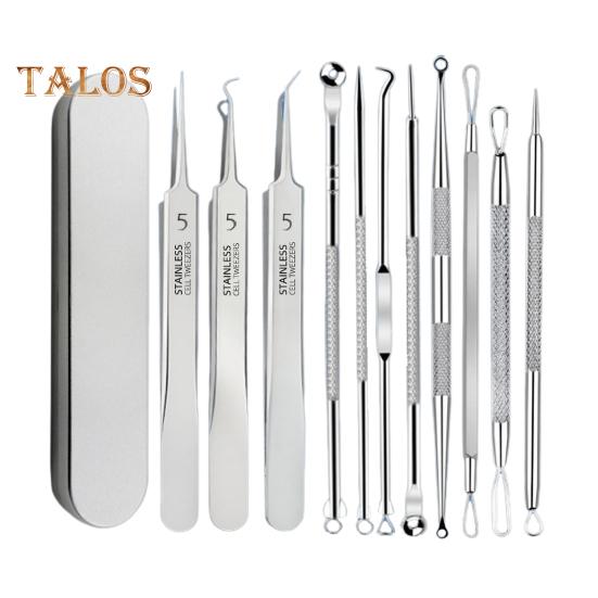 

Набор пинцетов для удаления черных точек, набор игл из нержавеющей стали для удаления черных точек с нескользящей ручкой, инструмент для выдавливания прыщей, удобные для переноски предметы первой необходимости по уходу за кожей F