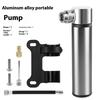 Portable Pocket MTB Bike Pump 120 PSI Mini Cycling Tire Inflator Hand Air Pump Bike Accessories Mountain Road Bicycle Pump