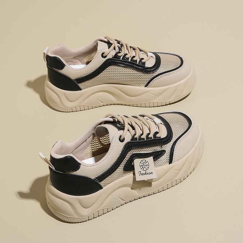 Fashion Sneaker Women's New Spring Platform Women's Shoes Soft Bottom Non-Slip Wide and Fat Feet Pumps