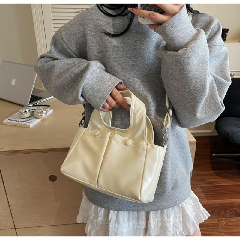 Retro Large-capacity Tote Bag, New High-end Single Shoulder Underarm Women's Bag, Commuter Simple Bucket Bag