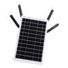 12W Solar Powered 4G LTE Modem Router 300Mbps Solar WiFi 6 Extender with SIM Card Slot 18000 MAh Battery 150M Long