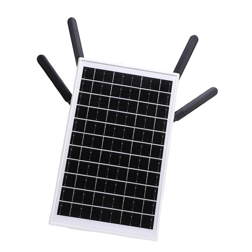 12W Solar Powered 4G LTE Modem Router 300Mbps Solar WiFi 6 Extender with SIM Card Slot 18000 MAh Battery 150M Long