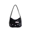 Bowknot Plush Soft Girl Backpack Pu Material Cartoon Shoulder Bag