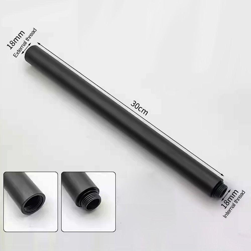 Round Extension Tube Stainless Steel Shower Extender New Shower Head Rod
