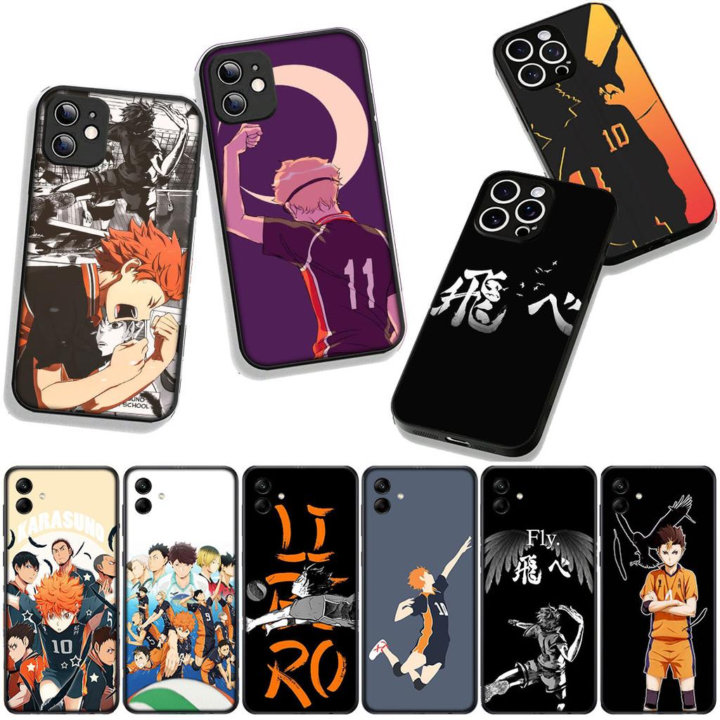 Handyhülle Anime Haikyuus Hinata Attacks Hülle für Apple iPhone 16 15 14 Plus 13 12 Mini 17 Pro Max + ProMax 16E Air 15+ Hülle