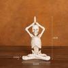 Candlestick Skeleton Resin Figurine Statues Model Halloween Skull Gift Decor