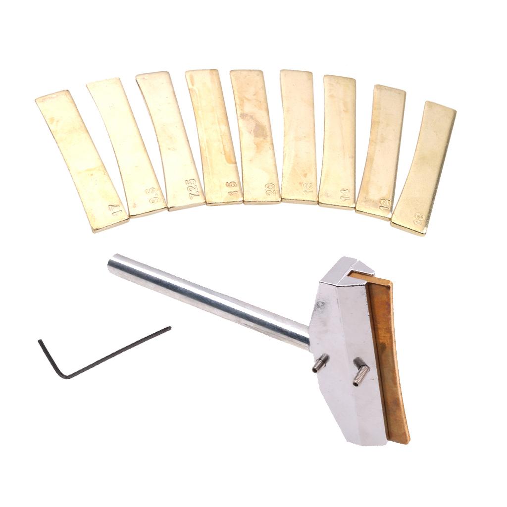 Guitar Fret Press Caul Insert Alloy Luthier Tool Kit Fretboard Maintenance for Electric Guitar Repair золотистый