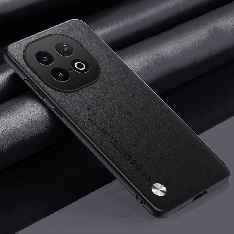 Luxury PU Leather Case For Vivo iQOO Z10 Turbo Pro Back Cover Silicone Shockproof Full Protection Phone Case For iQOO Z10 Turbo