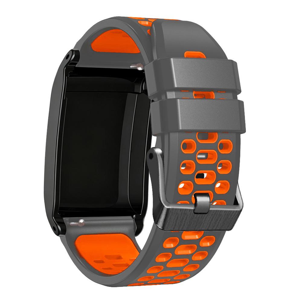 Měkký silikonový náhradní řemínek na zápěstí Kompatibilní s Whoop 5.0/MG Life Fitness Tracker Nastavitelný Odolný proti potu Sportovní