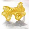Trendy Gold Plated Butterfly Ring For Women Featuring Adjustable Floral Style