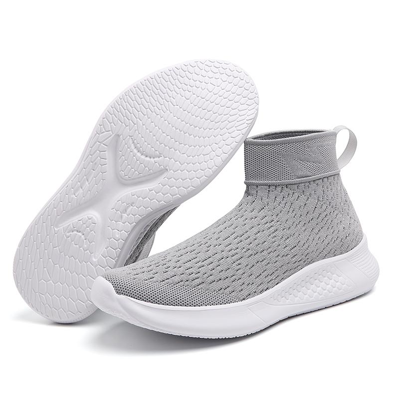 Womens Platform Sock Shoes New Fashion Casual Sneakers Winter Plush Womens Cotton Shoes Lightweight Womens Slip On Sock Trainers