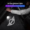 2Pcs Car Door LED Welcome Light Projector Accessories For MINI JCW Cabrio Cooper Countryman Aceman Clubman Coupe Roadste Hub Cap