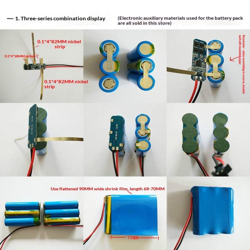 3S 12V 18650 10A Bms Charger Li-Ion Lithium Battery Protection Board Circuit Board 10.8V 11.1V 12.6V Electric