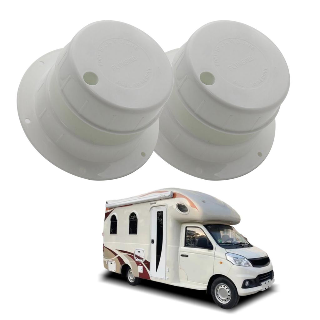 Waterproof RVs Plumbing Vent Cap Replacement Trailer Campers Motorhome Roof Sewer Vent Cover for 1 To 2 3/8 Inch Pipe 2x