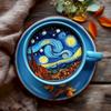 New Full Square&Round Diamond Painting Coffee 5d DIY Diamond Embroidery Starry Sky Scenery Decoration Home Art Kit