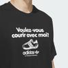 Adidas Originals Round Neck Fashion Simple Breathable Short Sleeve T-Shirt Unisex Tops Black JX2630