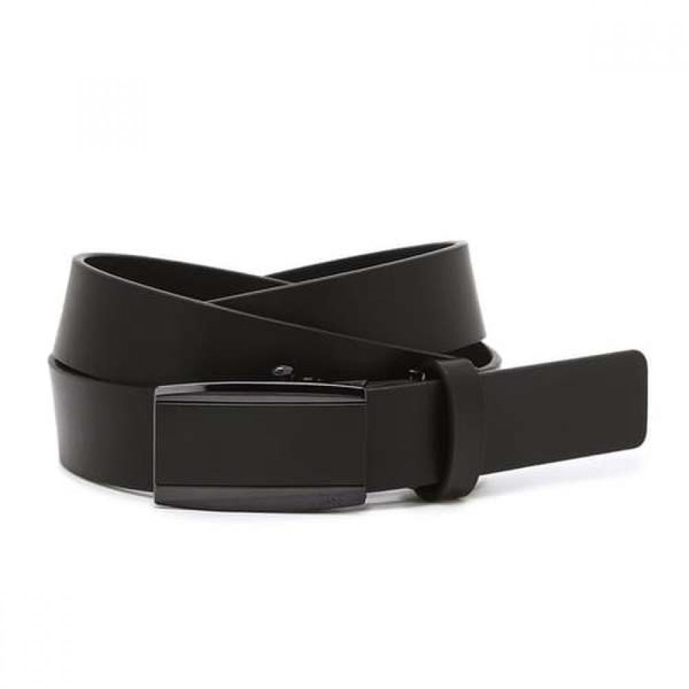 Daks Black Matte Buckle Cowhide Automatic Belt Dbbe6f501bk Single option