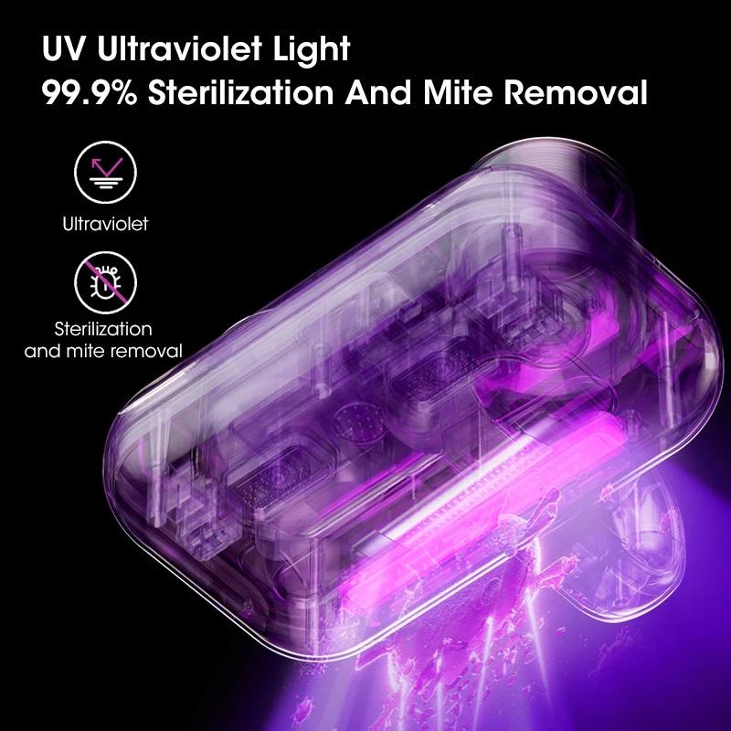 Handheld Intelligent UV Mite Killer Vacuum Cleaner with Strong Beating Sterilizer for Bed Sofa Mattress Carpet Household
