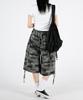 UMM Women'S Elastic Waist Camo Wide Bermuda Shorts 2 Colors