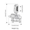 WOSTU Platinum Plated DIY Girl Horse Charms Travel Anchor Bead Pet Dog Pendant Fit Original Bracelet Jewelry Making