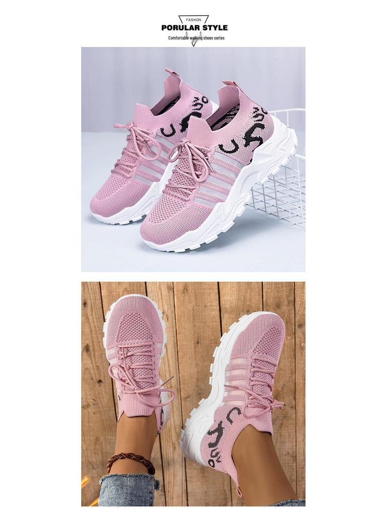 2025 Women's Spring & Autumn Fashion Mesh Breathable Casual Sneakers