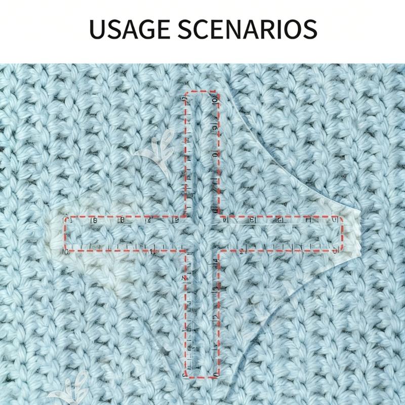 Multifunktionale Acryl-Schablone zum Nähen, Basteln und Stofftransfer Einfach zu verwenden Florale Designs enthalten