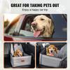 VEVOR Dog Car Seat, Dog Booster Seat for Car with Support Frame, Pet Car Seat with Clip-On Safety Leash, Cotton Filling