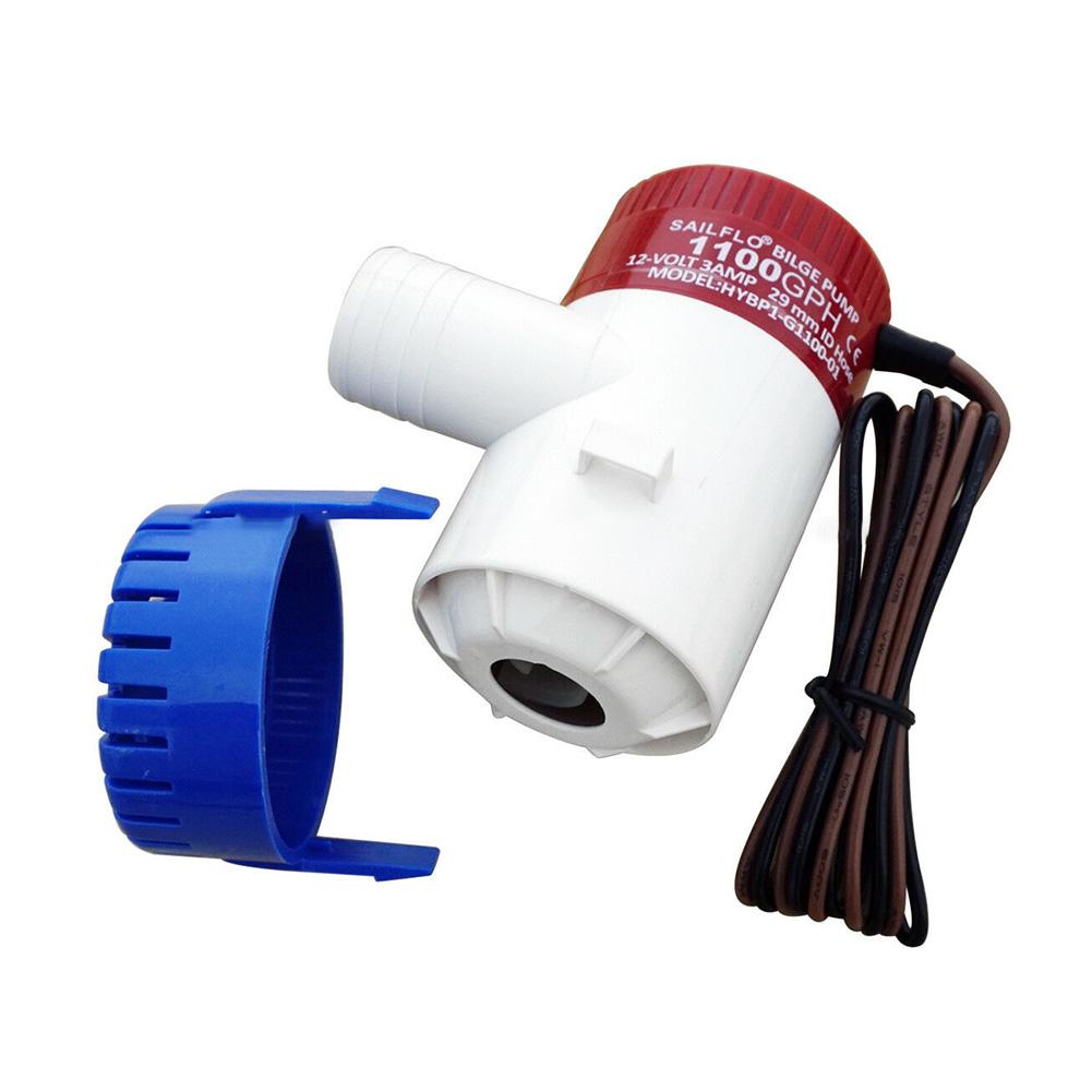 1100 GPH 12V/24V Marine Boat Bilge Water Pump Submersible for Yacht RV SPA Pool